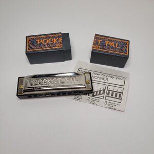 Hohner Pocket Pal Harp Harmonica In Key of C With Instructions New in Box